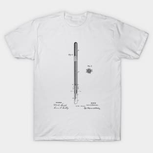 Fountain Pen Vintage Patent Hand Drawing T-Shirt